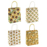 Пакет подарочный, (бумага, плотность 120г/м2, блок из 12-и шт.), L20 W10 H25,5 см. 4в