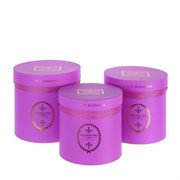 Коробка подарочная для цветов, набор из 3-х шт, L26W26H24.5/L24W24H23/L22W22H21 см