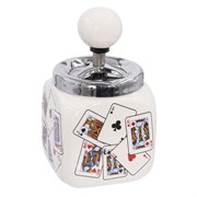 Пепельница "Карты", L8,5 W8,5 H16 см