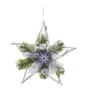 Изделие декоративное подвесное "Звезда", L30 W6 H30 см