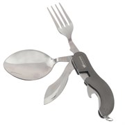 Набор туристический (ложка, вилка, нож, открывлка) в чехле, L6 W12 H4,5 см