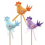 Изделие декоративное (вставка) "Петушок" (7*6), набор из 3-х шт, L15 W6 H30 см