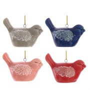 Украшение новогоднее "Птичка", L8 W5 H6 см, 4в.