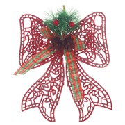Украшение новогоднее "Бант", L18 W3 H24 см