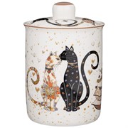 Банка с крышкой lefard  "Парижские коты" 14,5*10,5 см 750 мл