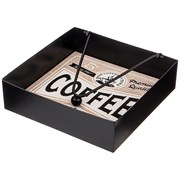 Подставка для салфеток коллекция "Coffee & tea time" 18*18*5 см