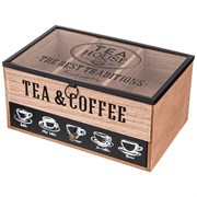 Шкатулка для чая коллекция "Coffee & tea time" 25*16*12 см