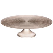 Блюдо на ножке "Sparkle beige" D=33 см
