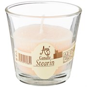 Свеча ароматическая стеариновая в стакане cotton D=7,5 см H=7,5