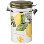 Емкость для сыпучих продуктов "Лемон три" 980 мл / 10*10 см H=18,5 см