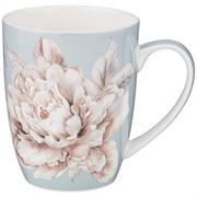 Кружка lefard "White flower" 420 мл голубая