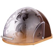Хлебница agness деревянная с комбинированной крышкой 36*26*20 см