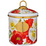 Банка для сыпучих продуктов agness, серия маки 12 х 12 см / 1,2л