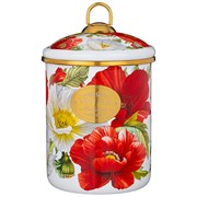 Банка для сыпучих продуктов agness, серия маки 12 х 15 см / 1,5л