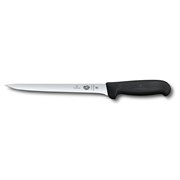Нож филейный VICTORINOX Fibrox с гибким изогнутым лезвием 20 см, чёрный