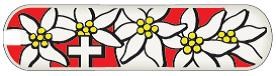 Универсальная накладка для ножей VICTORINOX 65 мм, пластиковая, дизайн Edelweiss