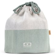 Мешочек для ланча mb pochette l, бежевый-зеленый