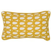 Чехол на подушку с принтом twirl горчичного цвета из коллекции cuts&pieces, 30х50 см