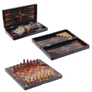Игра настольная 3 в 1 (шахматы, шашки, нарды), L40 W20 H6 см