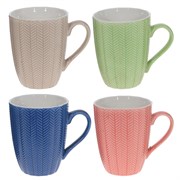 Кружка, L8,5 W8,5 H10,5 см, 5в., (сорт 1, 2)