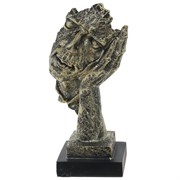 Фигурка декоративная "Лицо", L16 W14 H33 см