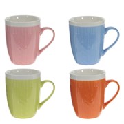 Кружка, 400 мл, L12 W9 H10,5 см, 4в.