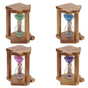 Часы песочные, L8,5 W8 H11,5 см, 4в.