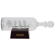 Изделие декоративное "Корабль в бутылке" с подсветкой, L26 W7 H11 см