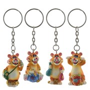 Брелок  "Тигр",  L2,5 W2 H4 см, 4в.