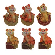 Магнит "Тигр", L4,5 W2,5 H7 см, 6в.