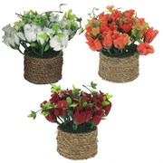 Цветочная композиция, L15 W15 H15 см, 3в.