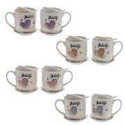 Кружка с ложкой, набор из 2-х шт, 350 мл,  L12,5 W8 H9 см, 4в.