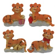 Магнит "Тигр", L5,5 W2,2 H5,5 см, 4в.