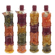 Бутылка декоративная "Овощи", L7 W7 H35 см, 4в.