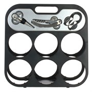 Подставка для бутылок с набором сомелье (3 предмета), L30,5 W15 H30,5 см