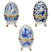 Шкатулка декоративная "Яйцо",  L6 W6 H10 см, 3в.