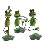 Фигурка декоративная "Лягушка", L10 W9 H22 см, 3в.