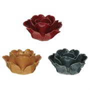 Подсвечник "Цветок", L12,5 W12,5 H7 см, 3в.