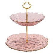 Ваза для фруктов 2-х ярусная, L25 W25 H26 см