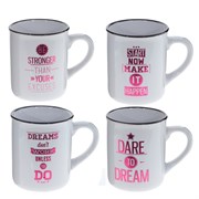 Кружка, 350 мл, L12 W8,5 H9,5 см, 4в.