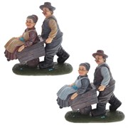 Фигурка декоративная "Бабушка с дедушкой", L16 W6 H15 см, 2в.