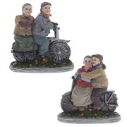 Фигурка декоративная "Бабушка с дедушкой", L18 W8 H18,5 см, 2в.