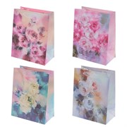 Пакет подарочный (бумага, плотность 210г/м2, блок 12шт,Блок - вид), L18 W10 H23 см, 4в.