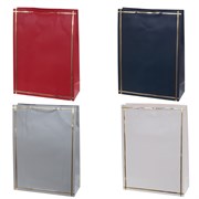 Пакет подарочный (бумага, плотность 210г/м2, блок 12шт), L31 W12 H42 см, 4в.