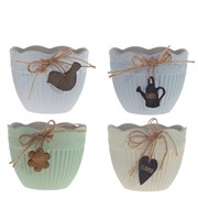 Кашпо, L14 W14 H11 см, 4в.