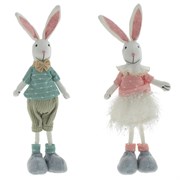 Игрушка набивная "Кролик", L13 W9 H36 см, 2в.