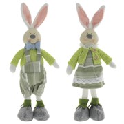 Игрушка набивная "Кролик", L11 W7 H25 см, 2в.