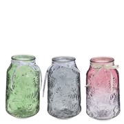 Ваза, L12 W12 H21 см, 3в.