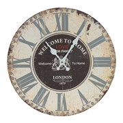 Часы настенные декоративные, L34 W2,5 H34 см, (1xАА не прилаг.)