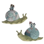 Фигурка декоративная "Улитка", L12 W5,5 H8 см, 2в.